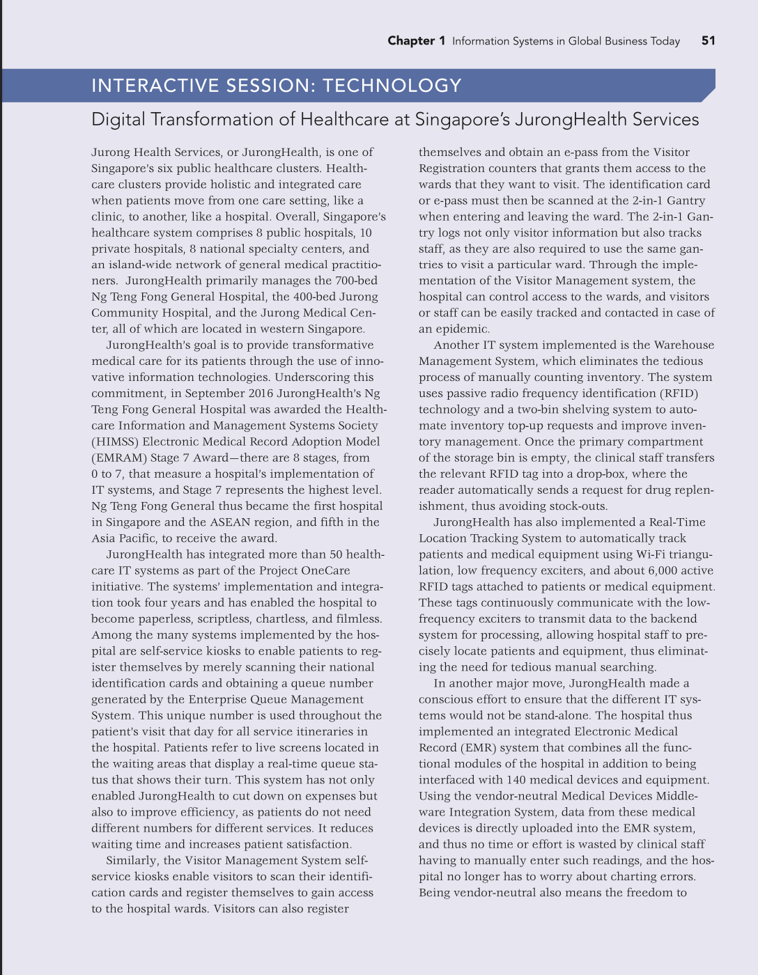  Chapter 1 Information Systems in Global Business Today 51 INTERACTIVE SESSION: