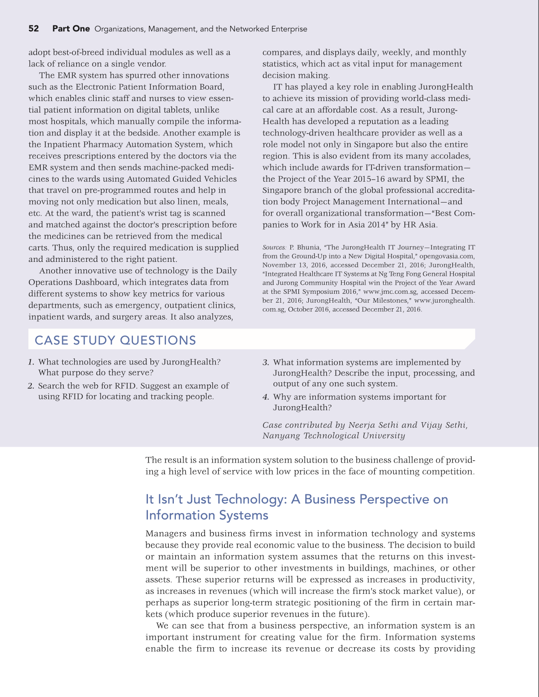 TECHNOLOGY Digital Transformation of Healthcare at Singapore's JurongHealth Services Jurong Health Services,