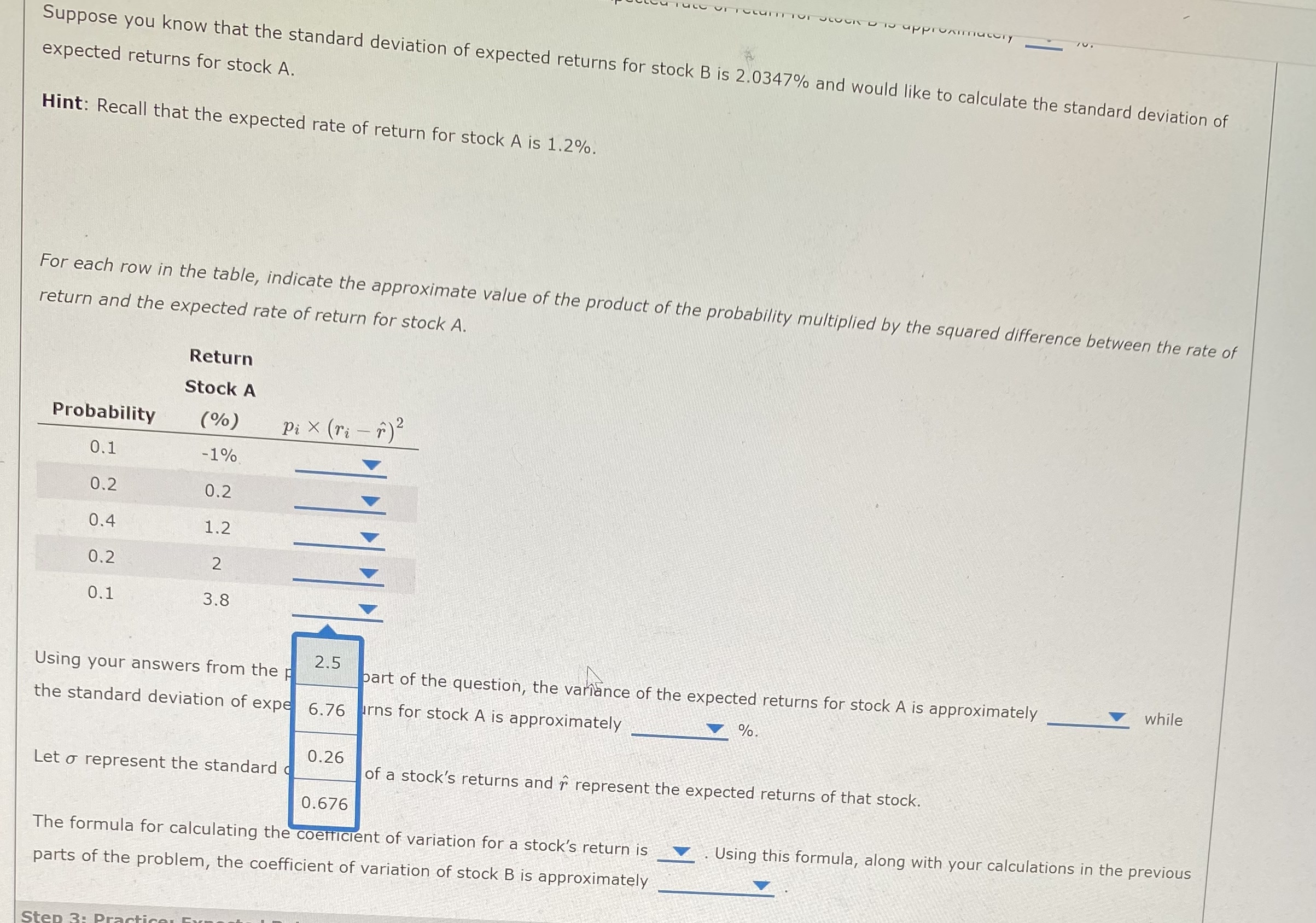 the table, indicate the approximate value of product of the rate of