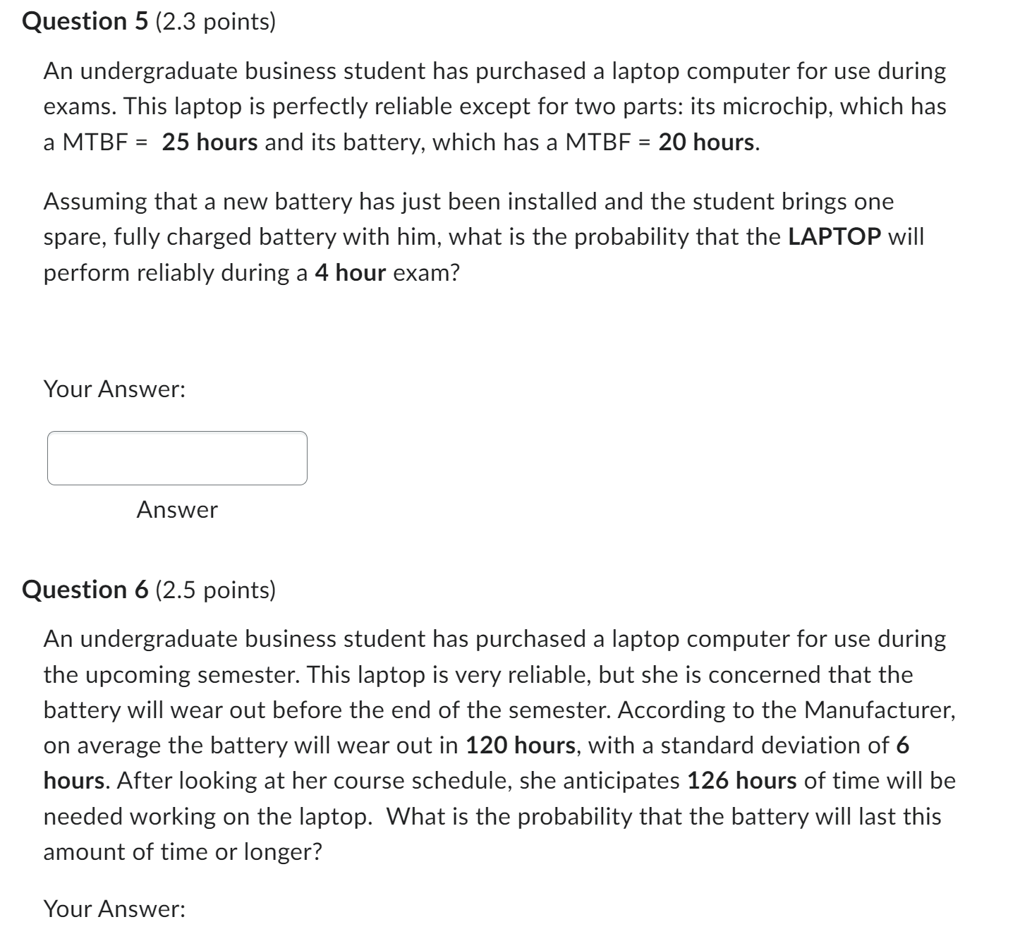 laptop is perfectly reliable except for two parts: its microchip, which has