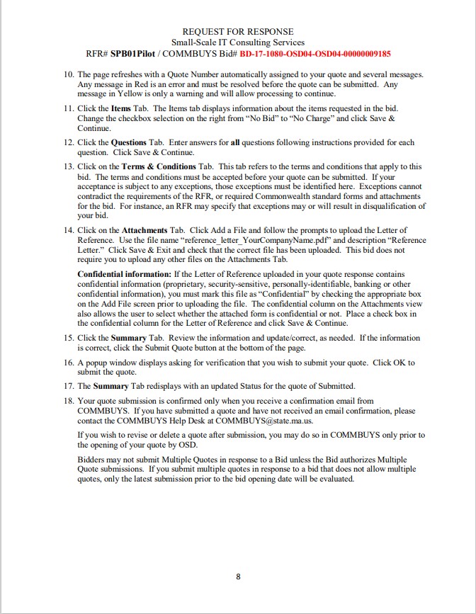 02108 Procurement Contact Person Telephone Number Fax Number E-Mail Address RFK Name/Title