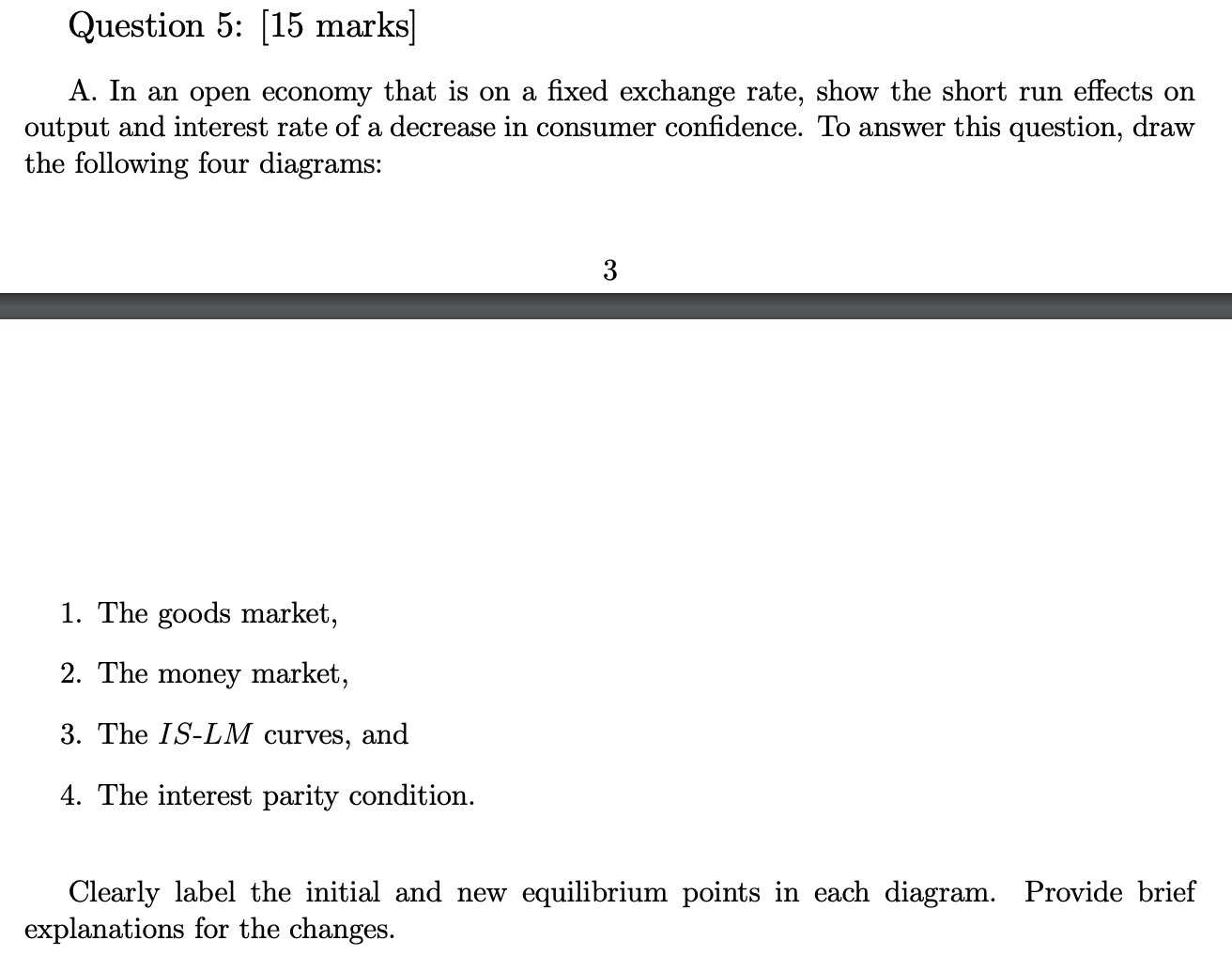 pls help me with the question below, thanks! Question 5: [15 marks]