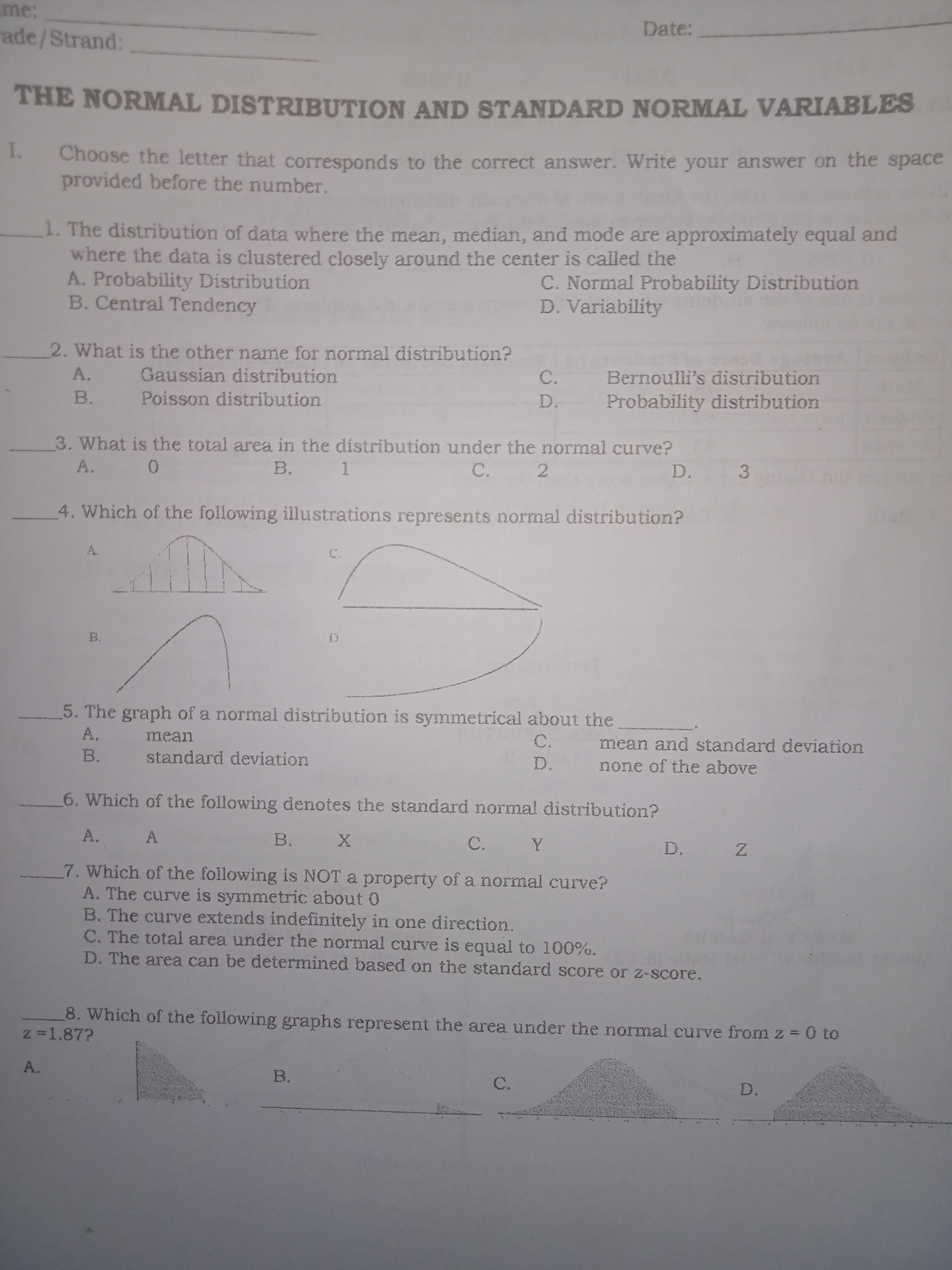 a standard deviation of 3.2. What is the corresponding z-score for x