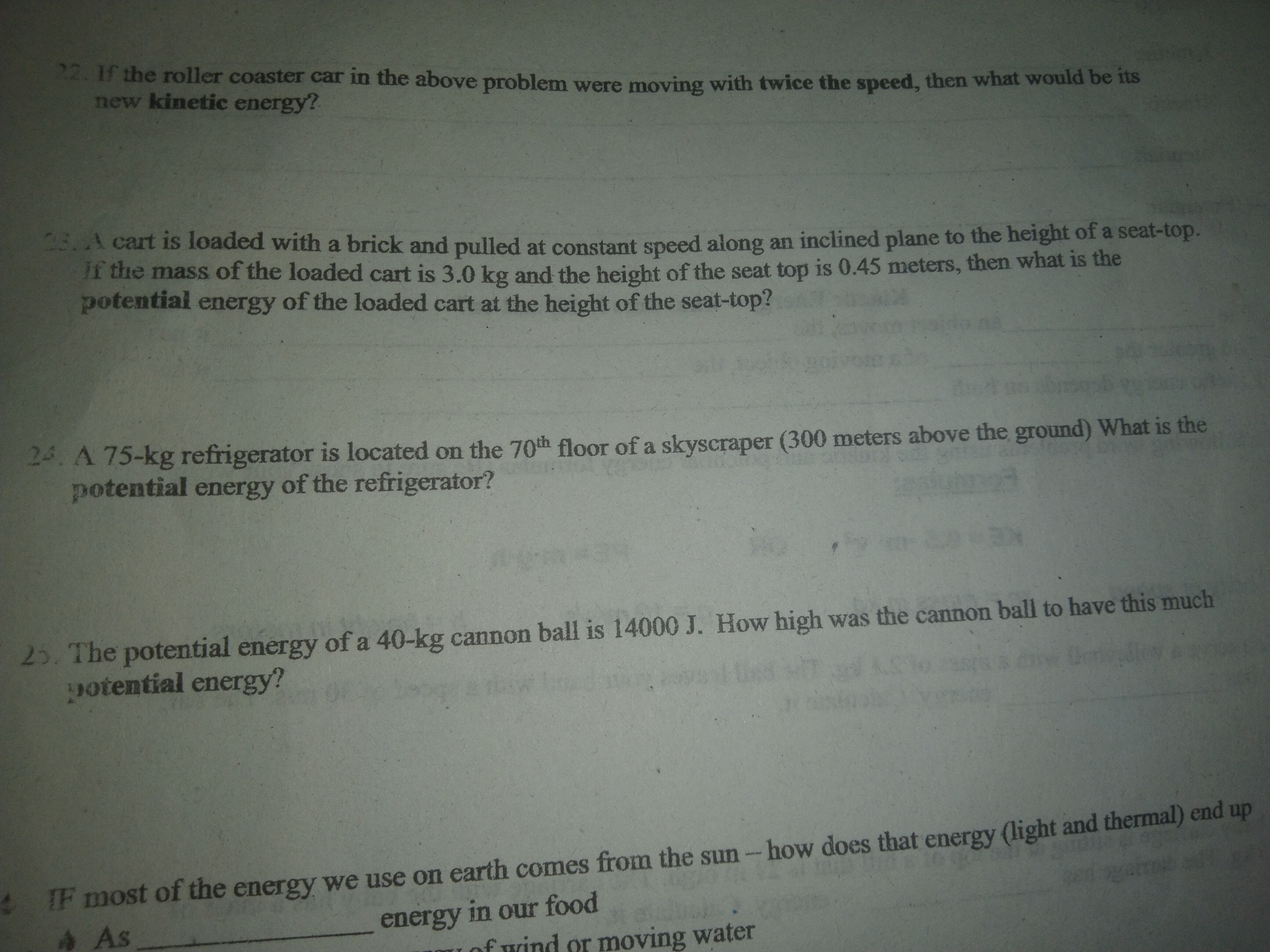 - what does it depend on? The an object moves, the it