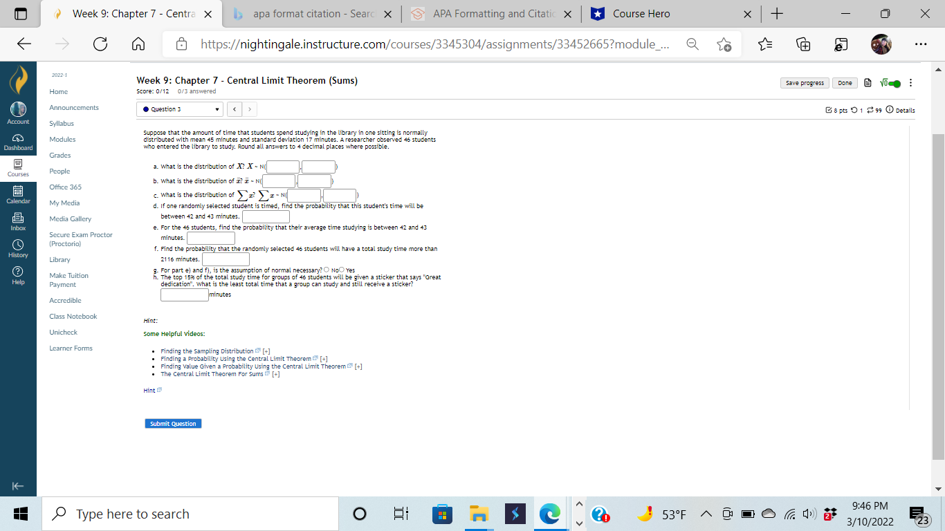  Week 9: Chapter 7 - Centra X apa format citation -