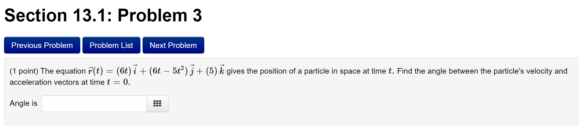 point) A particle moves along the top branch of the parabola y