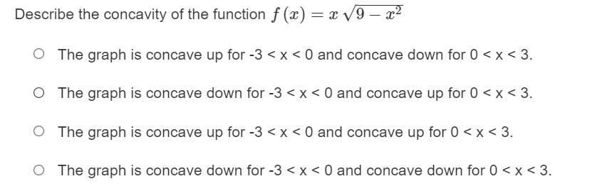 x = 1. The critical points are x = 0, 7 and