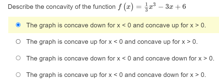 2 7 O No critical points exist.Determine the critical points of .