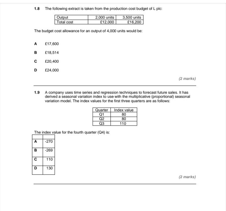  Please guide me on this question 1.8 The following extract is