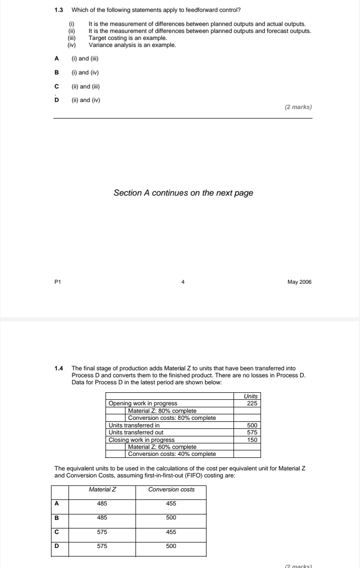 3,500 units Total cost E12,000 E16,200 The budget cost allowance for an