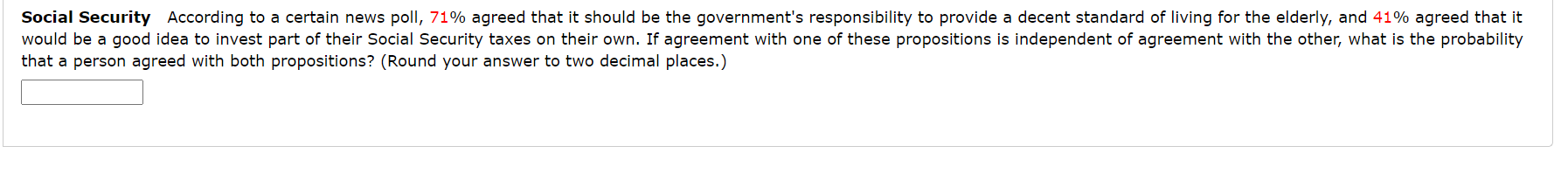 I attached an image below. Social Security According to a certain news