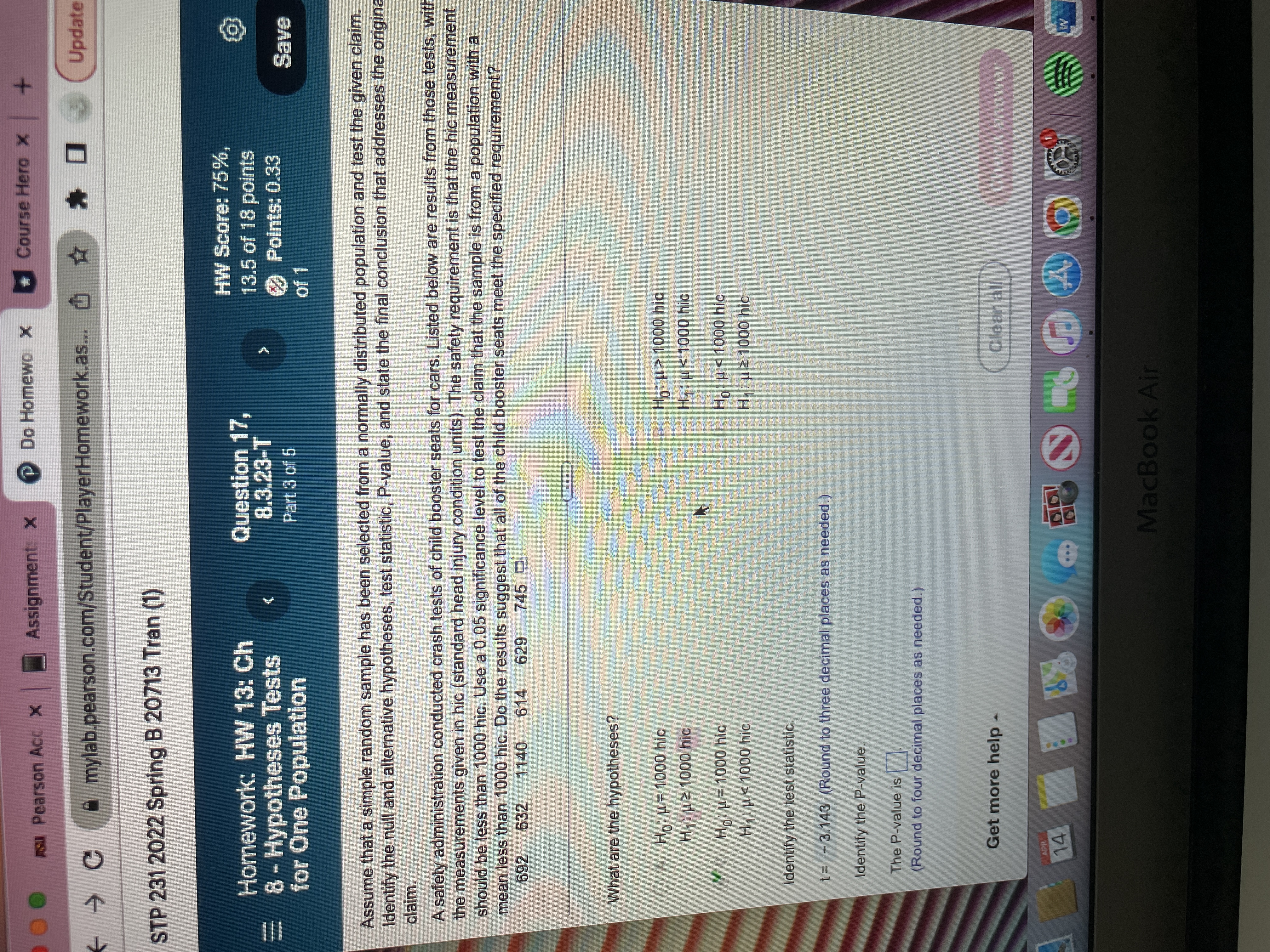 8.3.15-T Points: 0.33 for One Population Part 3 of 4 Save Next