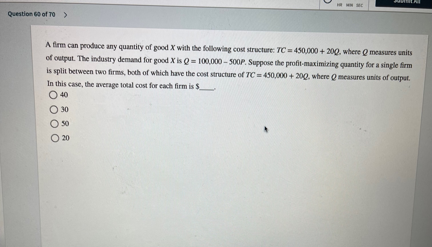 $50, and the rental per unit of capital (R) is $12.50. In