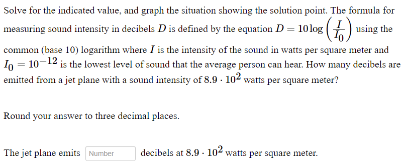 can I get help with this? Solve for the indicated value, and