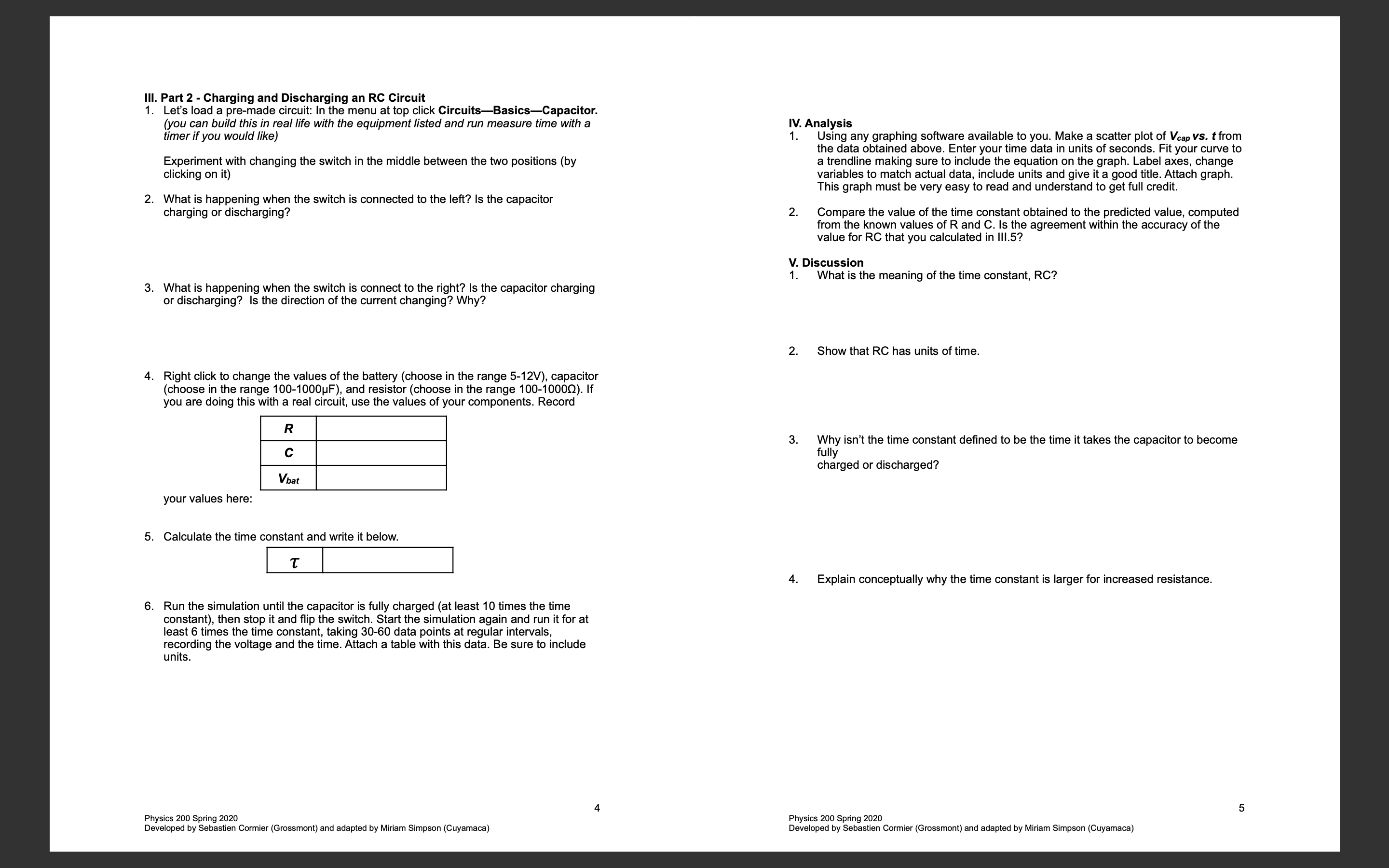 your own packet. Datasets must be unique to each group and everyone