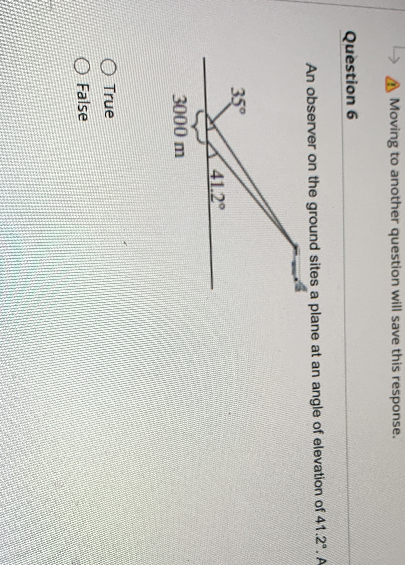 At the same time a second observer 3,000 m farther away along