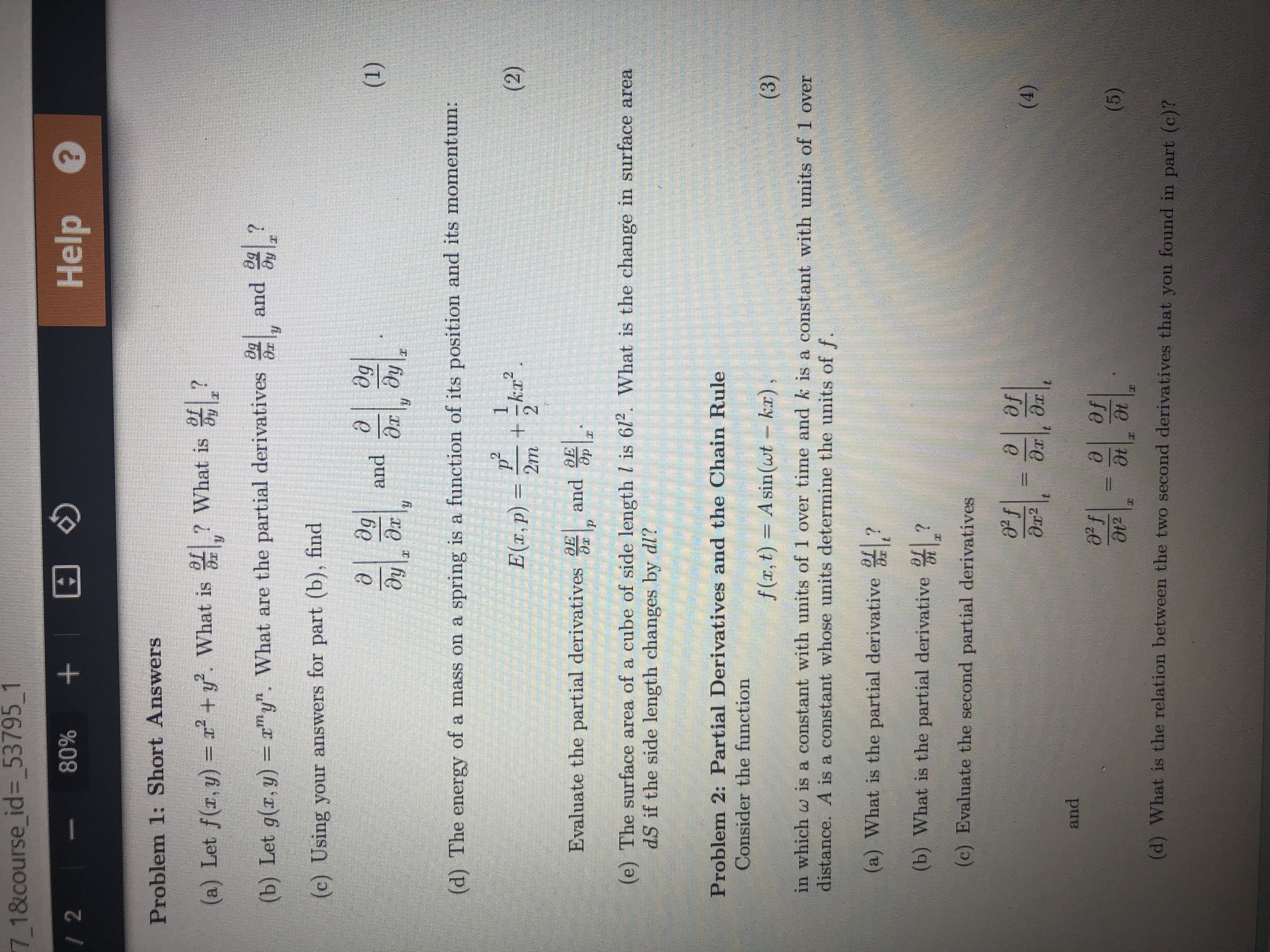Can get the solution for these engineering physics problems? The subject is