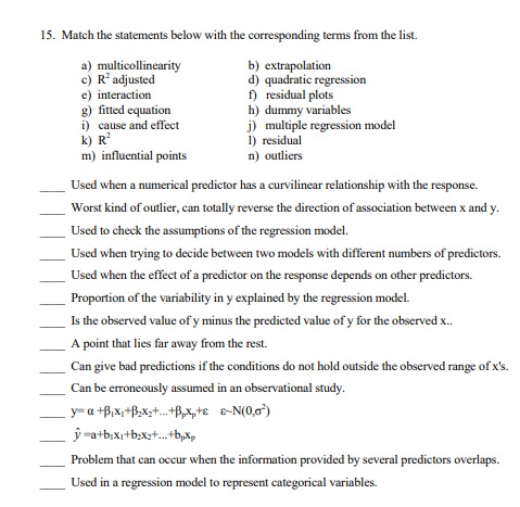 model Y u+fx+s c-N(0,o) are: a) a, B. G bja, B. c