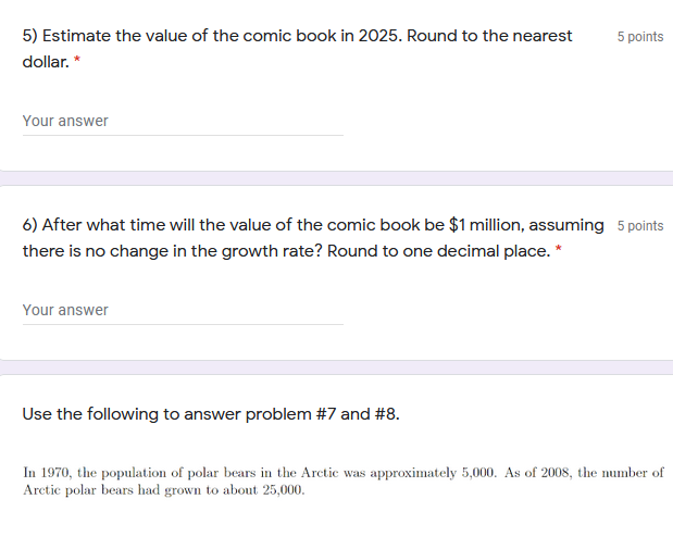 continuously at 4.5% per year. That is, the balance P grows at