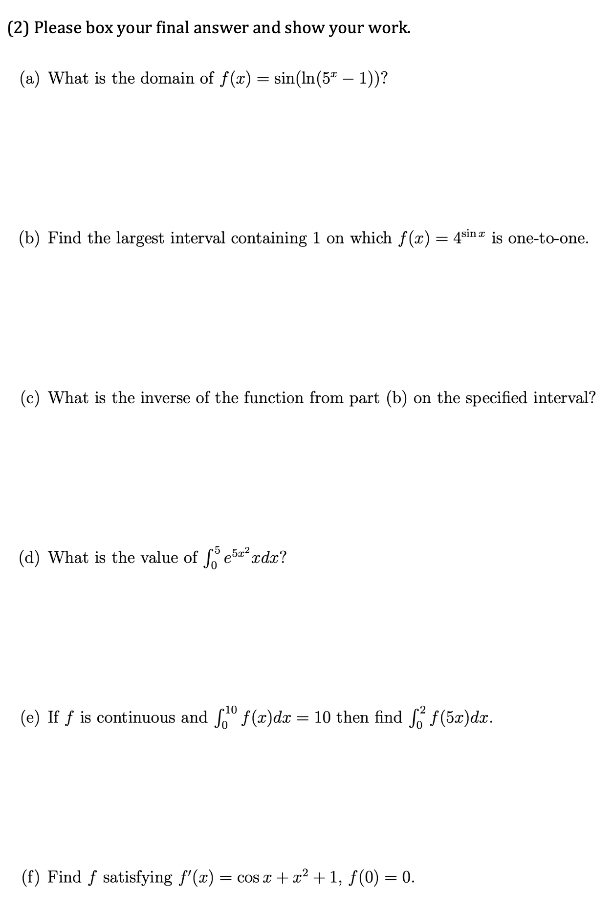 derivative of the function f (:13) = tan(2.'1:2 + 59:) + 5