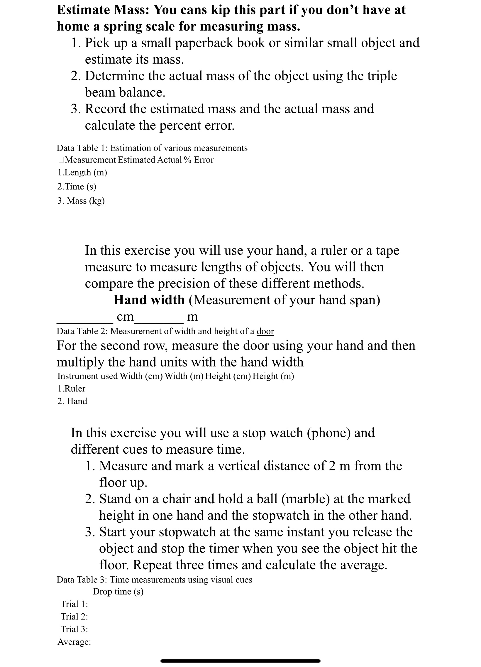of a circle is: 1. Plot C vs D, C- circumference on