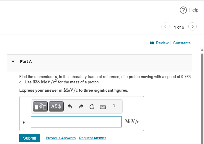 to calculate energy and momentum for relativistic particles and, from the relativistic