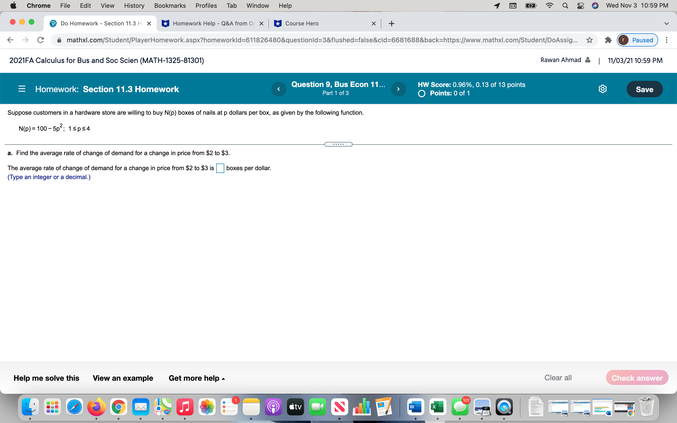 Window Help Q Wed Nov 3 10:58 PM ... Do Homework -