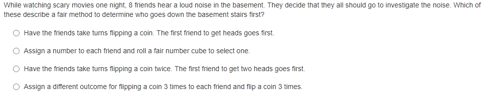 not be fair for selecting a leader? O Choose eight cards from