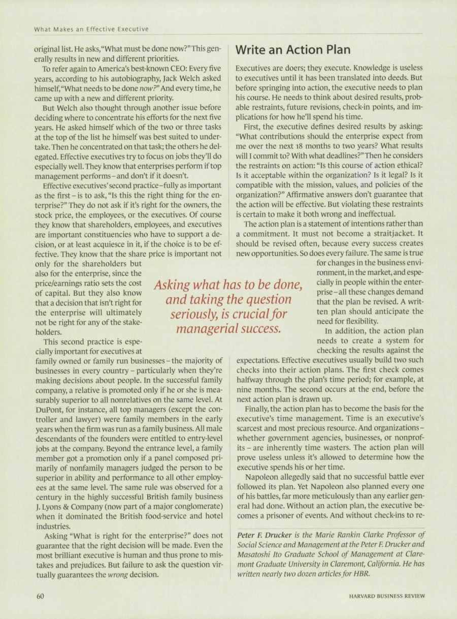 be charismatic or dull, generous or tightfisted, visionary or numbers oriented. But