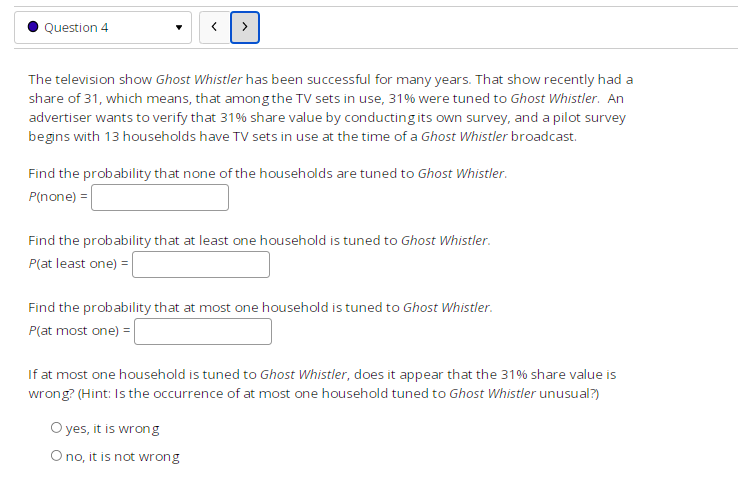 one decimal place.Question 3 > X P(x) 0 0.3 1 0. 1