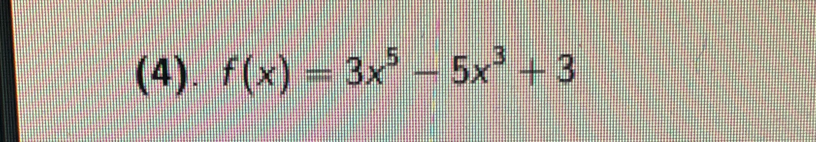 For question 4, Determine the interval(s) on which f (x) is increasing