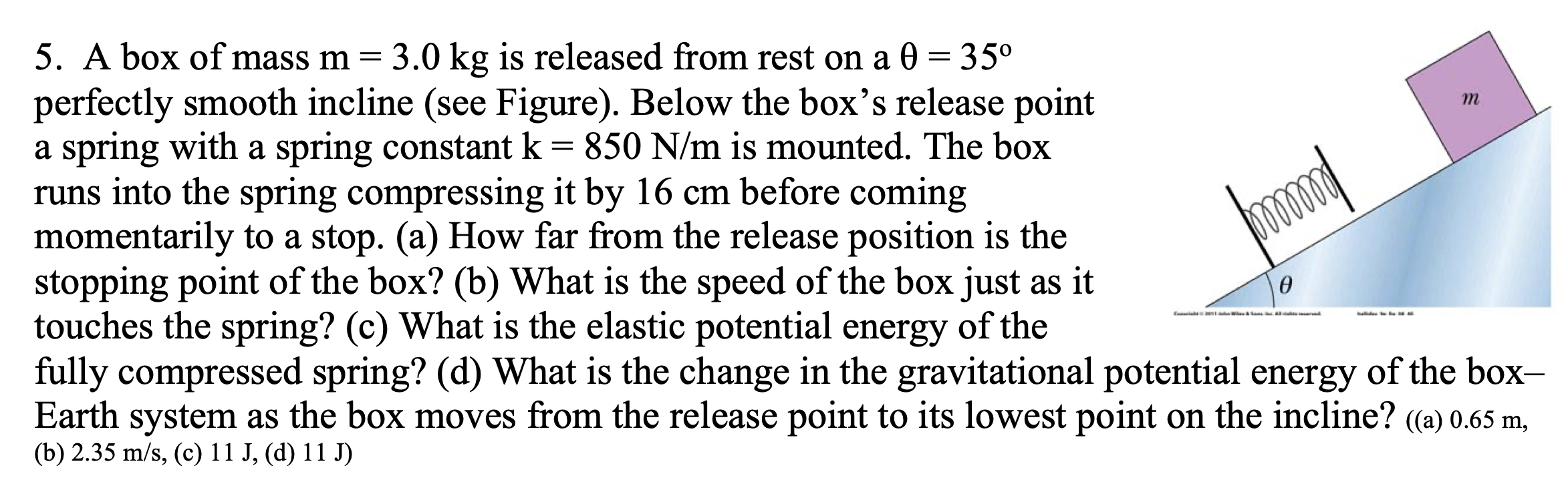 part d only 5. A box ofmass m = 3.0 kg is