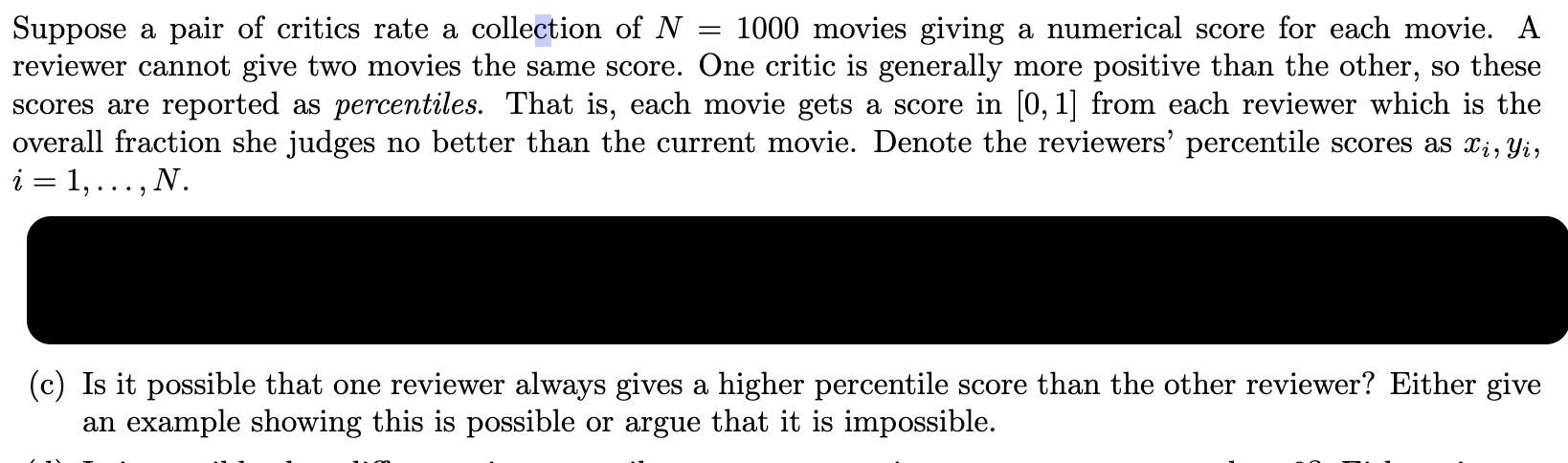 Hi, I need help explaining the following question. Thanks in advance Suppose