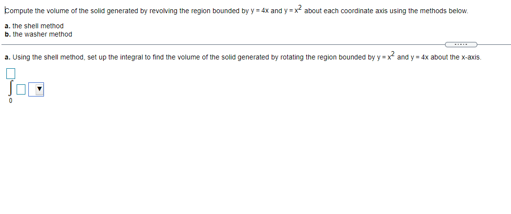  2 bompute the volume of the solid generated by revolving the