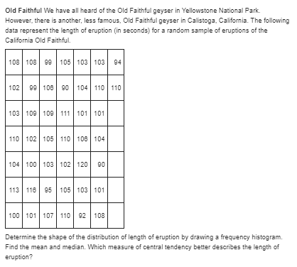 and then the median value taken. Explain why a median is used