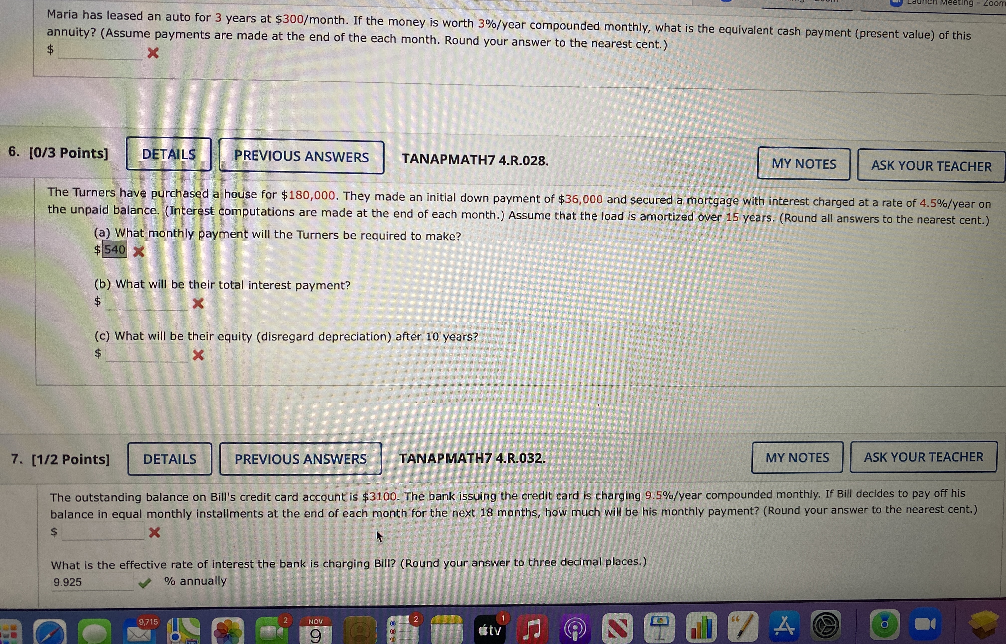 help with these please ing - Zoom Maria has leased an auto