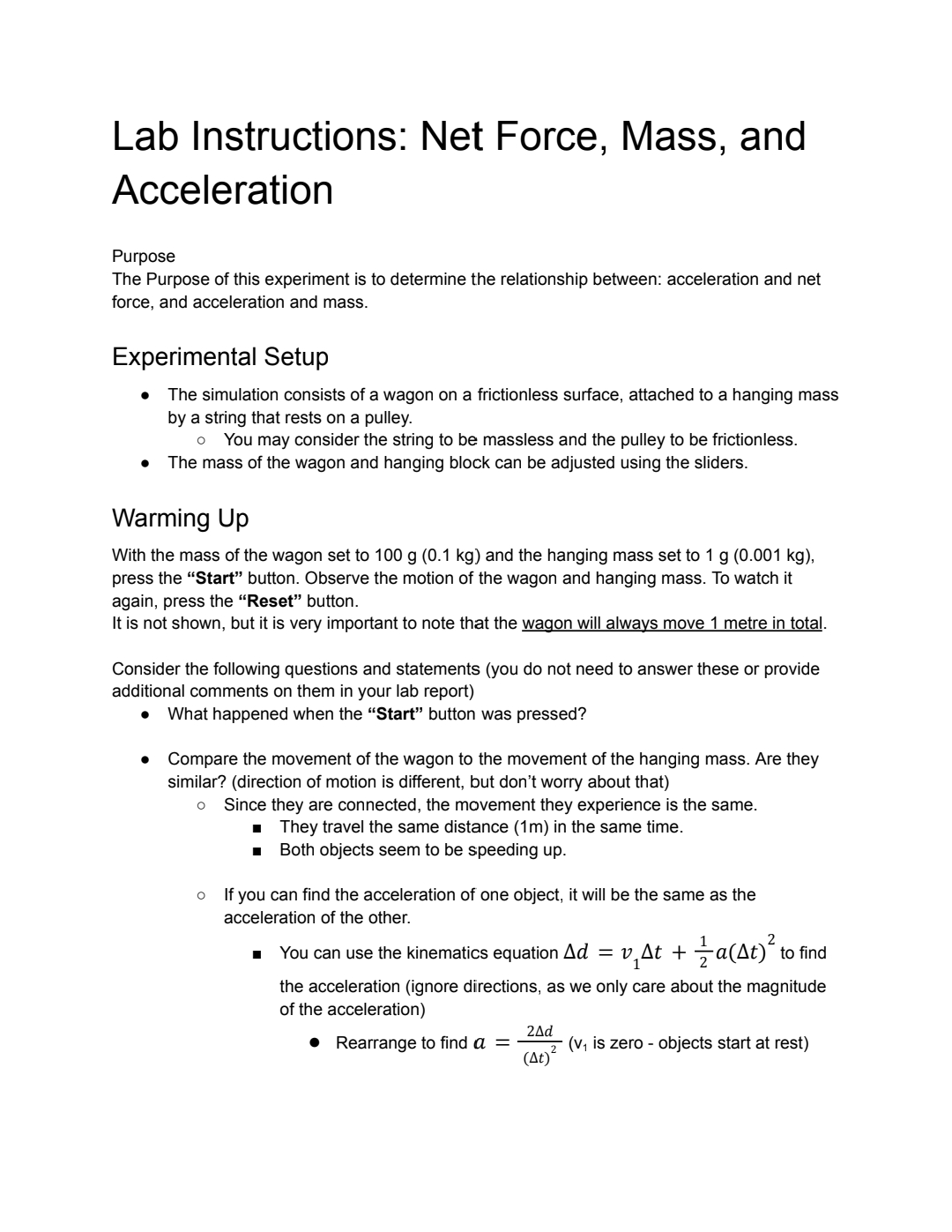 Note - for the tables I have done step 1 and 2