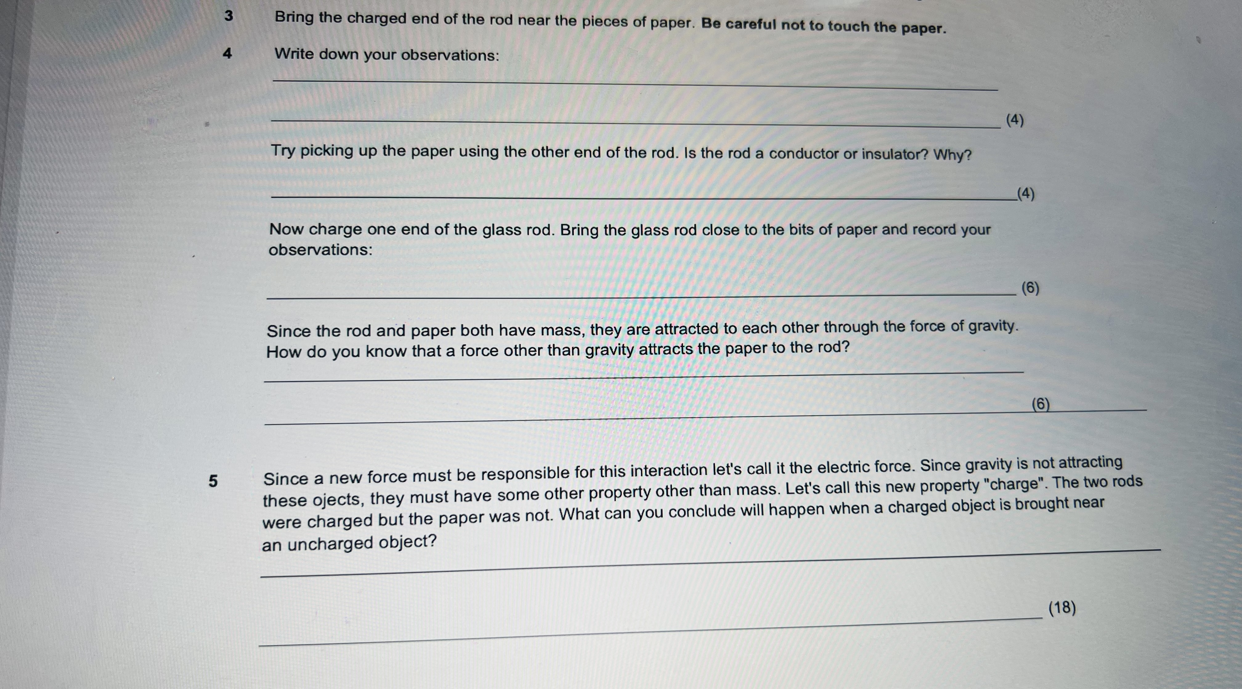 #2a: Electrostatics - What is Charge? Purpose This lab looks at the