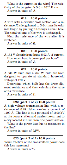 across the resistor? The fundamental charge is 1.602 x 10 C. Answer
