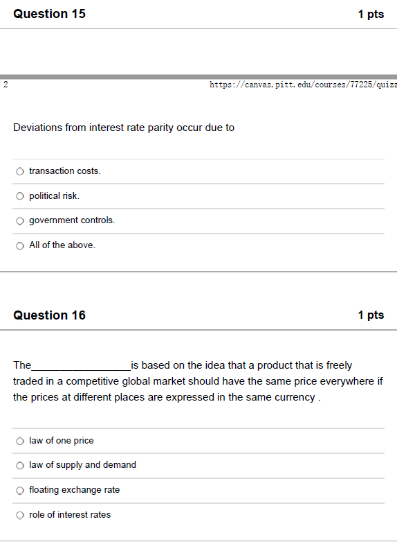 Need help with Q15~Q20 only the answer is fine if the explanation