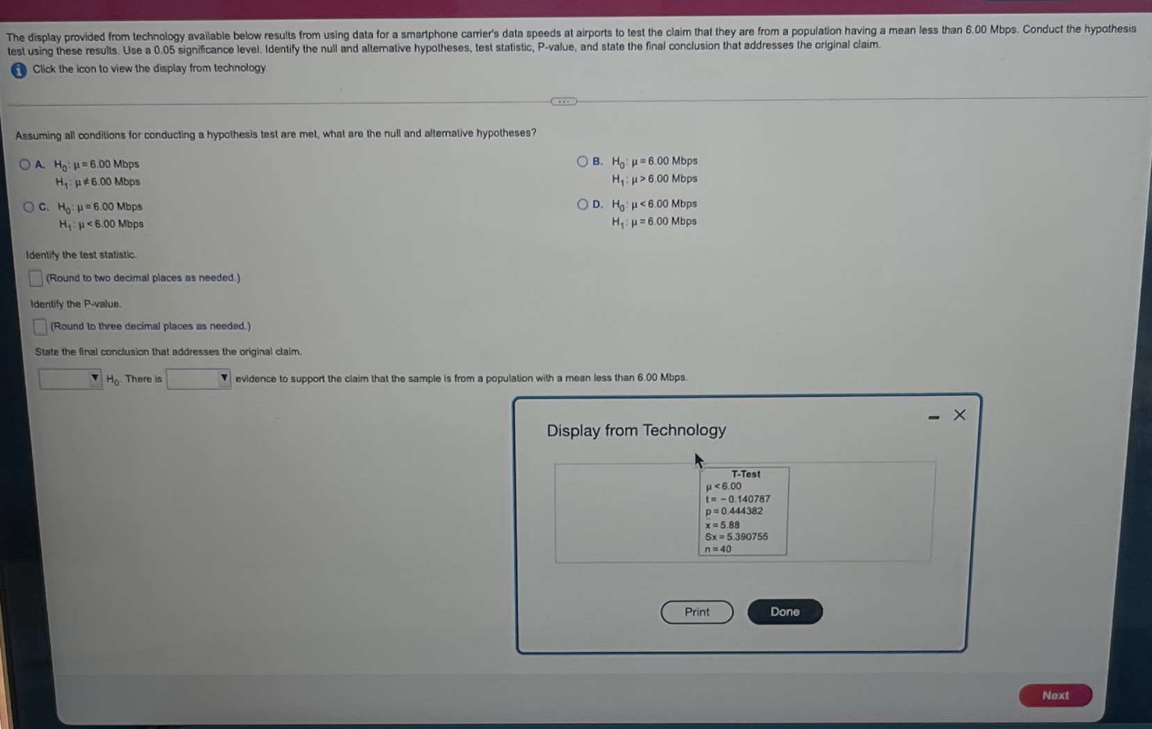 The display provided from technology available below results from using data