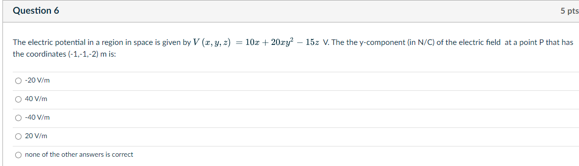 at t = 0.0 5. At sometime later, the current in the