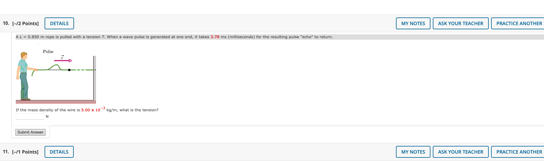  10. [-/2 Points] DETAILS MY NOTES ASK YOUR TEACHER PRACTICE ANOTHER