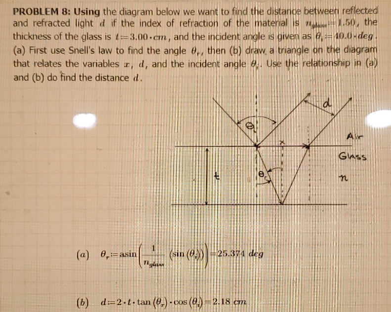 I don't understand how my professor solved this problem. Can you please