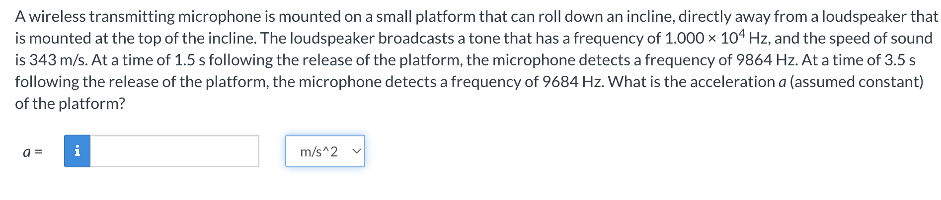  Awireless transmitting microphone is mounted on a small platform that can
