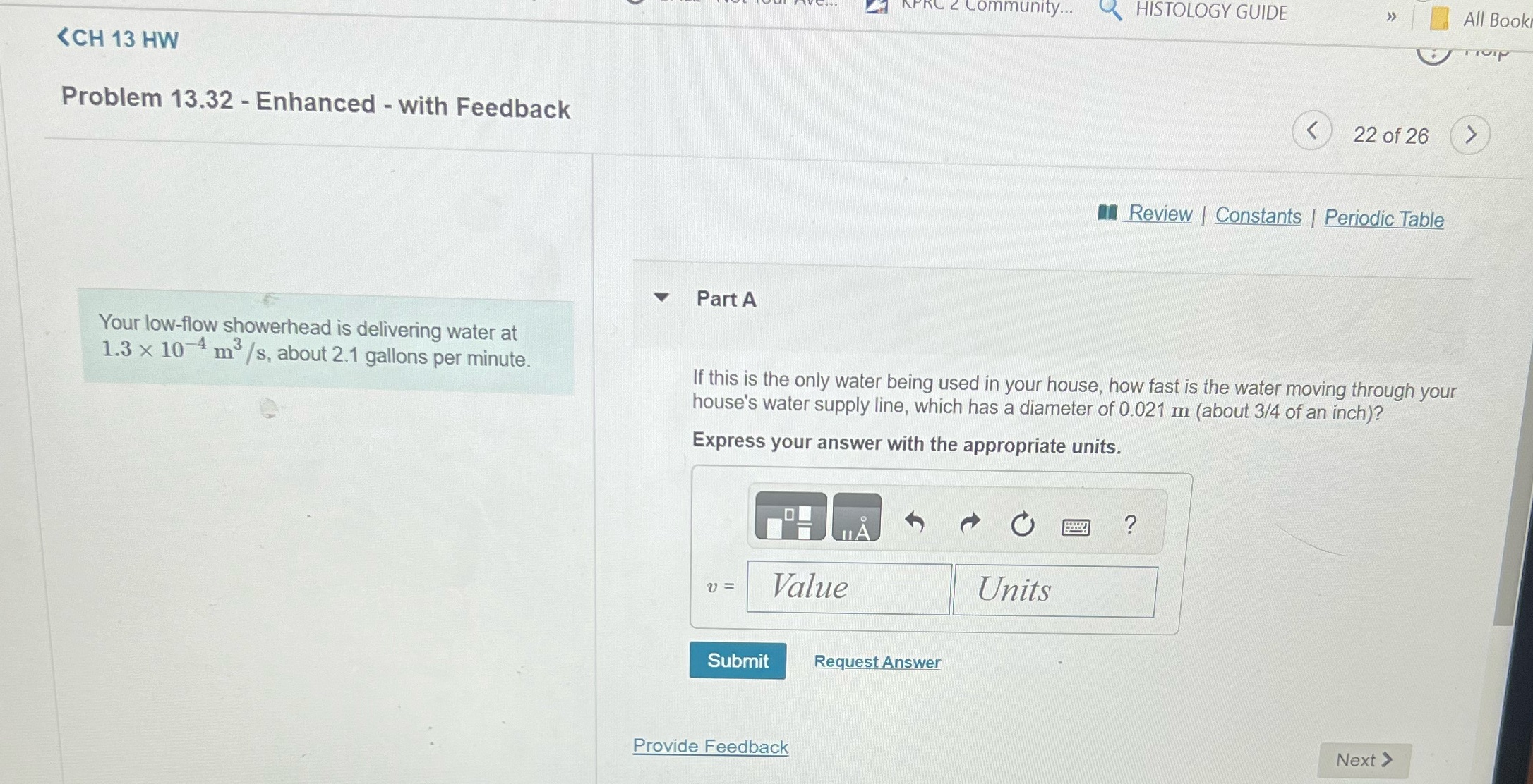 HISTOLOGY GUIDE 13 HW Problem 13.32 - Enhanced - with Feedback Your