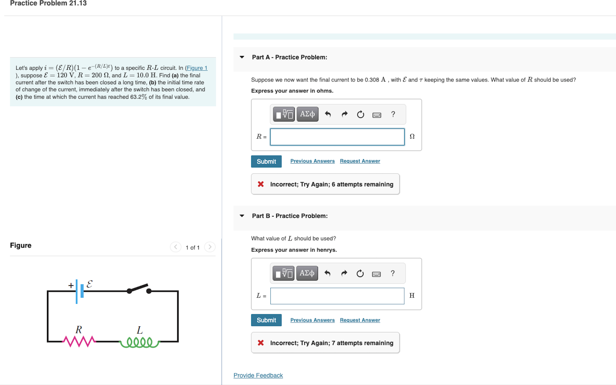  Practice Problem 21.13 Part A - Practice Problem: Let's apply i