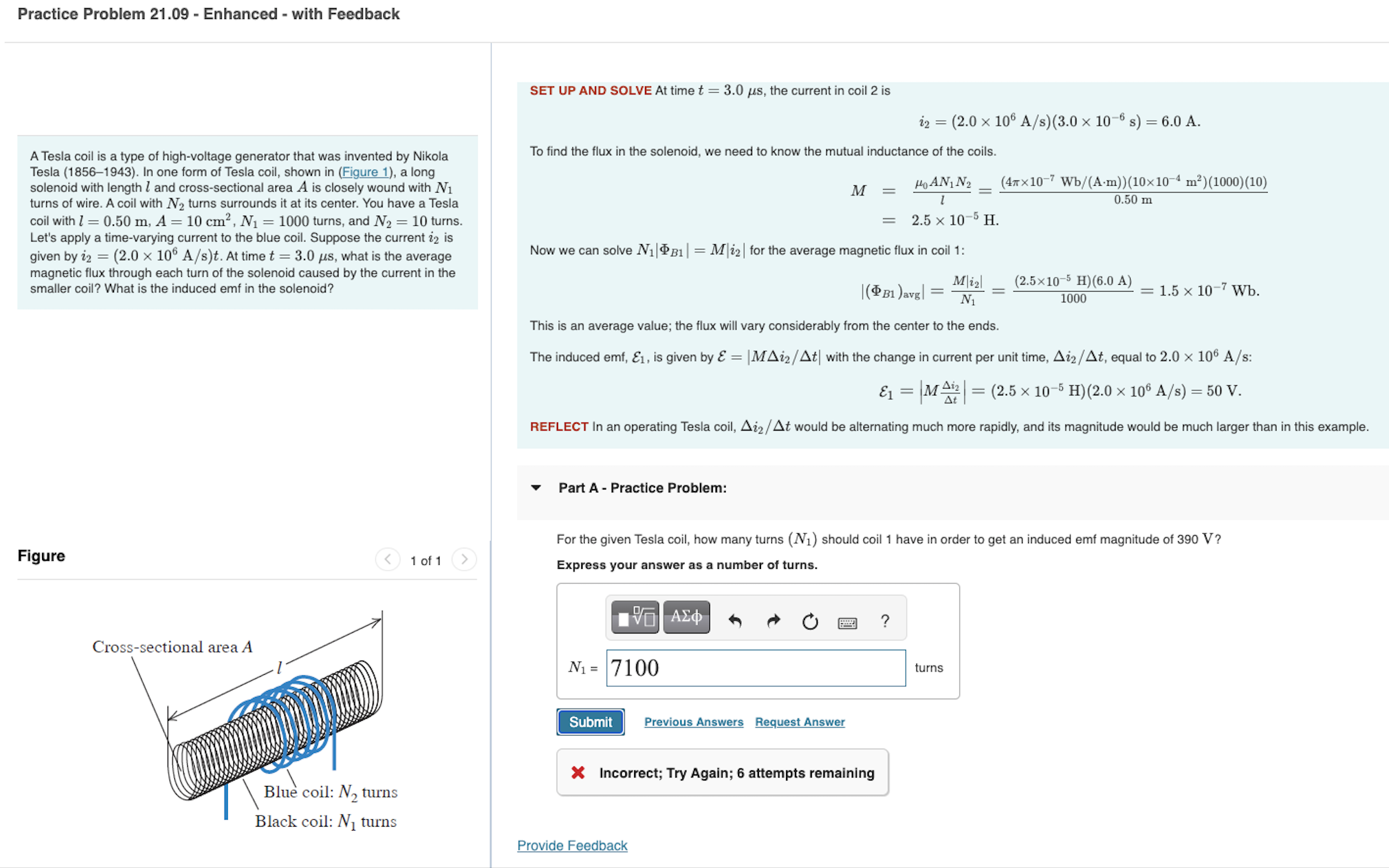 Practice Problem 21.09 - Enhanced - with Feedback SET UP AND