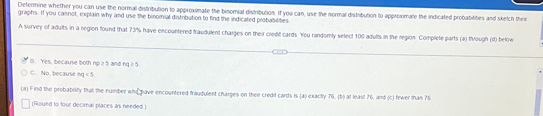 Can I have some help Determine whether you can use the normal