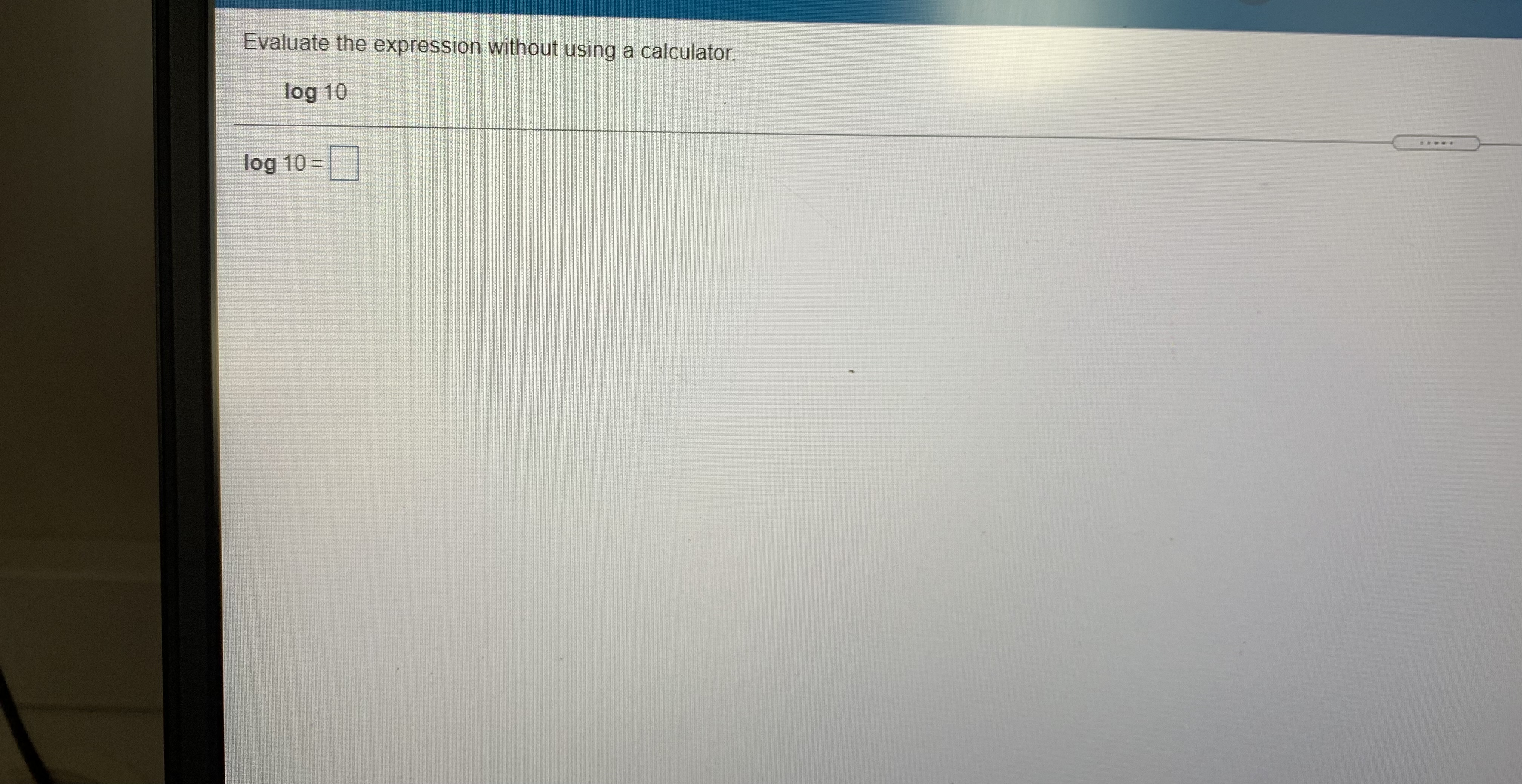-x) The domain of f(x) = log (11 - x) is (Type